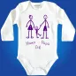 Preview: Familien Babybody mit individuellen Namen