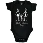 Preview: Babybody Familie mit Wunschnamen