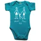 Preview: Babybody mit Mama Papa Ich Motiv