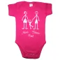 Preview: Baby Body mit personalisierter Strichmännchen Familie