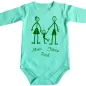 Preview: Babybody Familie mit Wunschnamen