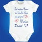 Preview: Babybody personalisiert mit Name und Wunder‑Spruch