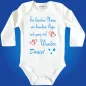 Preview: Babybody Wunder Design mit Name des Kindes