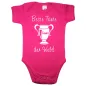 Preview: Baby‑Body mit Pokal und eingravierter Wunschperson
