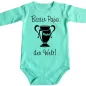 Preview: Baby‑Body mit Pokal und Spruch „Bester Papa der Welt“
