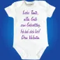 Preview: Babybody mit Geburtstagsgruß für Tante