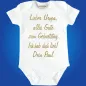 Preview: Baby‑Body mit personalisiertem Gruß für Oma, Opa, Tante oder Onkel