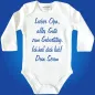Preview: Baby‑Body mit Spruch „Lieber Papa, alles Gute zum Geburtstag“