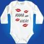 Preview: Babybody mit Aufdruck „Mama war hier“