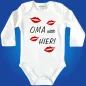 Preview: Babybody mit Aufdruck „Oma war hier“