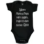 Preview: Baby‑Body mit Spruch „Wenn Mama und Papa nein sagen, frage ich Tante“