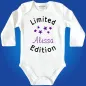 Preview: Baby-Body „Limited Edition“ mit Wunschname