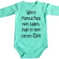 Preview: Baby‑Body mit wählbarer Familienperson und lustigem Text