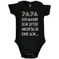 Preview: Babybody mit Fun‑Spruch und Familienauswahl