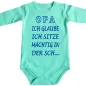 Preview: Baby‑Body mit frechem Text für Oma oder Opa