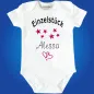 Preview: Babybody personalisiert mit Name und Sternmotiv
