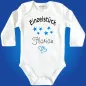 Preview: Baby-Body mit Herzen und Sternen personalisiert