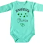 Preview: Baby‑Body mit Aufdruck Einzelstück mit Sternen und Herzen