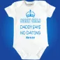 Preview: Babybody mit lustigem Schutz‑Papa Spruch