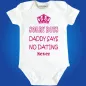 Preview: Baby‑Body mit Krone und lustigem Papa Spruch