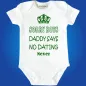Preview: Baby‑Body mit witzigem Papa‑Schutz Spruch