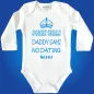 Preview: Babybody mit lustigem Schutz‑Papa Spruch