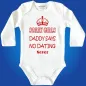 Preview: Babybody „Daddy Says No Dating“ Geschenk für Papa