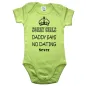 Preview: Babybody mit lustigem Schutz‑Papa Spruch