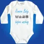 Preview: Babybody mit Waschsymbolen und Humor