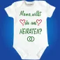 Preview: Baby-Body mit Spruch heiraten