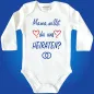 Preview: Babybody „Papa, willst du uns heiraten“ mit Herzchen Grafik