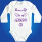 Preview: Baby‑Body mit Herzchen und Heiratsfrage