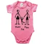 Preview: Baby-Body mit Druck Familie