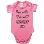 Preview: Baby‑Body mit romantischem Heiratsantrag und Ringen