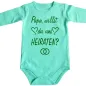 Preview: Baby‑Body mit Hochzeitsringen und liebevollem Text