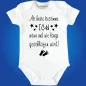Preview: Baby‑Body mit witzigem Text über Babys Schlafregeln