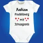 Preview: Baby-Body mit Druck Schmusegarantier