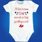 Preview: Witziger Babybody mit humorvollem Text für Eltern
