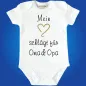 Preview: Babybody „Mein Herz schlägt für Oma & Opa“ mit Herz Grafik