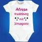 Preview: Baby‑Body „Schmusegarantie“ mit individuellem Namen