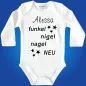 Preview: Babybody mit Wunschname zur Babyparty