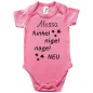 Preview: Lustiger Babybody mit Spruch und individuellem Namen