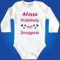 Preview: Babybody mit personalisiertem Wunschname und Knuddel‑Design