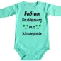 Preview: Baby‑Body mit Wunschname und liebevollem Text