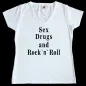 Preview: T-Shirt mit Druck Rock 'n' Roll