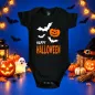 Preview: Baby-Body zu Halloween mit Kürbis