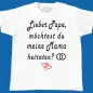 Preview: Kinder Shirt „Lieber Papa, möchtest du meine Mama heiraten“
