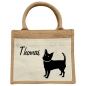 Preview: Kinder Jute Tasche mit Hund