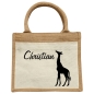 Preview: Kinder Jute Tasche mit Giraffe