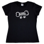 Preview: Damen T-Shirt Hundeknochen
